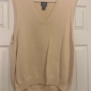 Women's Cream Sweater Vest